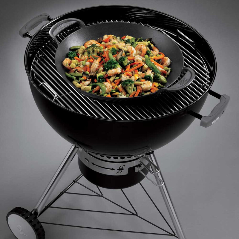 Wok en fonte Gourmet Weber système GBS