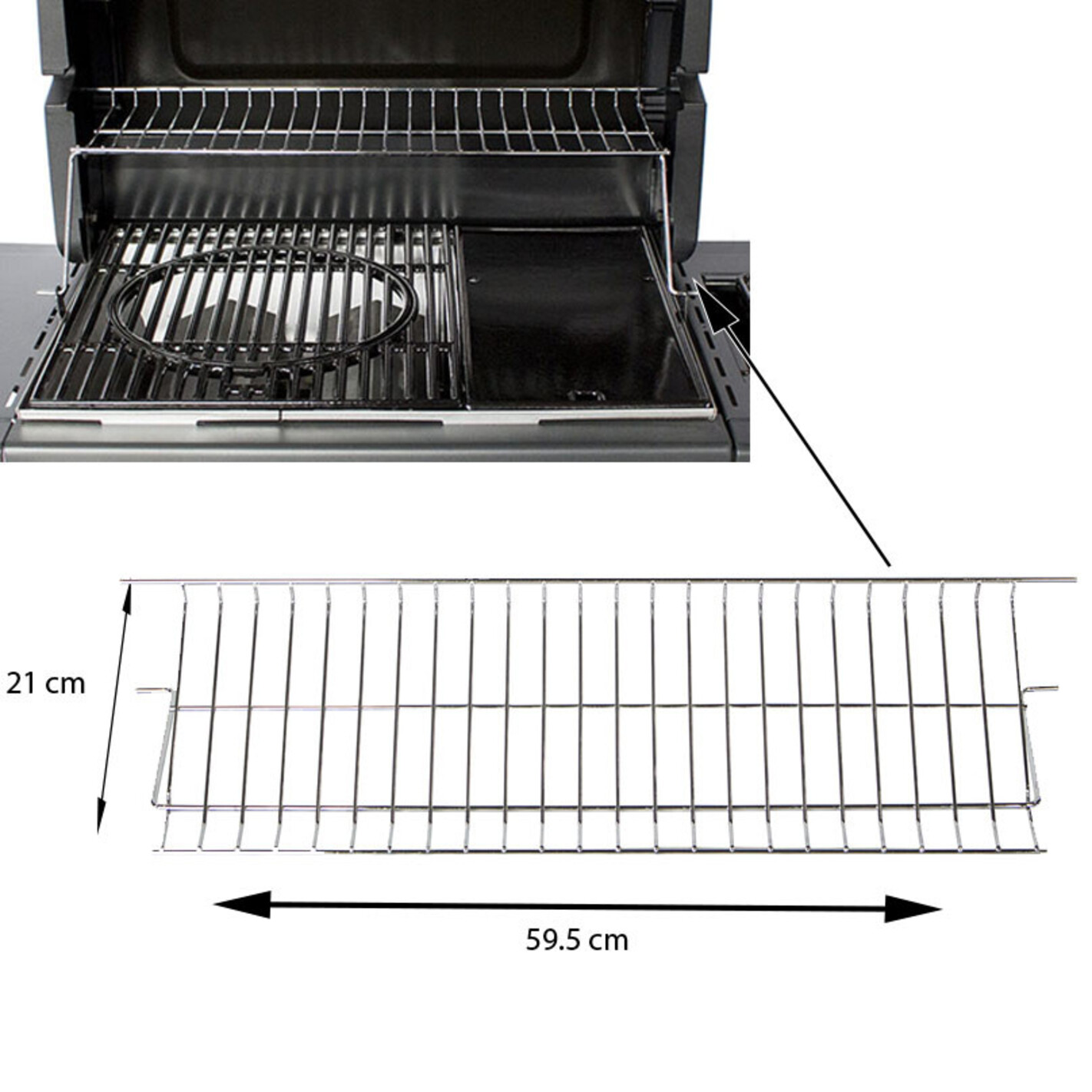 Grille de mijotage acier chromé Campingaz barbecues Serie 3 GRILLE DE MIJOTAGE POUR BARBECUE 3 SERIES CLASS 3