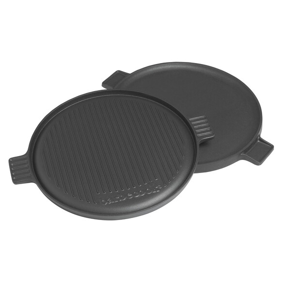 Plancha fonte réversible et ronde 35 cm - Barbecook