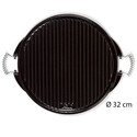 Plancha double face fonte émaillée ronde diamètre 32cm - Vaello Plancha double face fonte émaillée ronde diamètre 32cm - Vaello