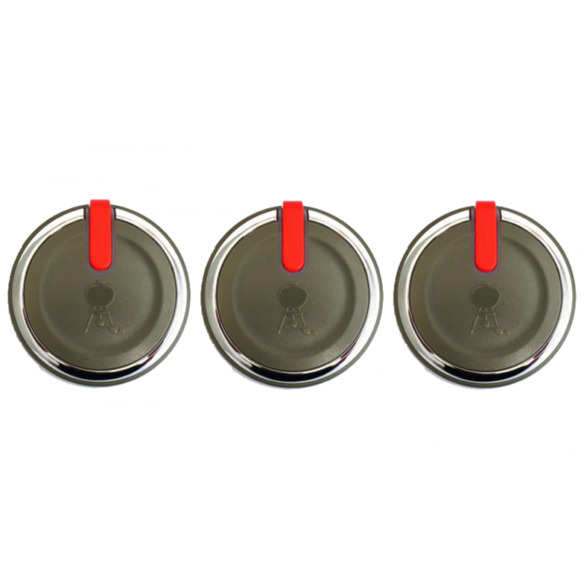 Lot de 3 Boutons reglage gaz genesis II