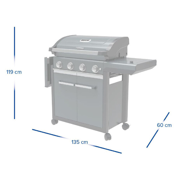 Dimensions barbecue gaz Campingaz Premium 4S