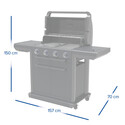 barbecue gaz Onyx Campingaz dimensions couvercle ouvert barbecue gaz Onyx Campingaz dimensions couvercle ouvert