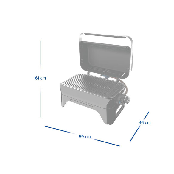 Barbecue gaz Attitude 2GO Campingaz dimensions