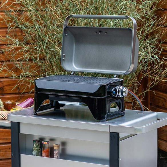 Barbecue gaz Attitude 2GO Campingaz couvercle ouvert