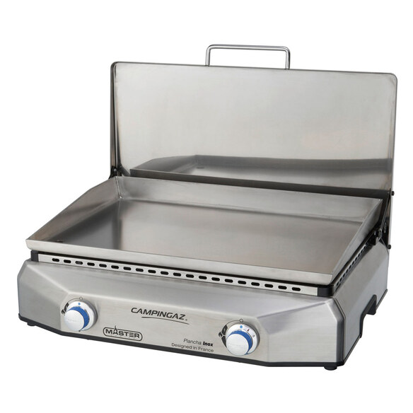 Plancha inox gaz 4 feux professionnel made in france