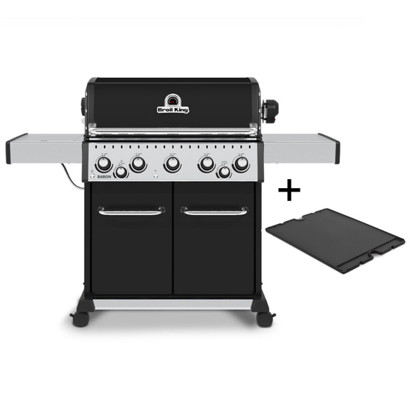 Barbecue Gaz Baron Noir 590 + plancha