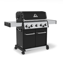 Barbecue Gaz Baron Noir 590 + plancha - vue laterale