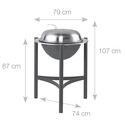 Dimensions Barbecue Charbon Dancook 1800 Dimensions Barbecue Charbon Dancook 1800