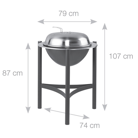 Dimensions Barbecue Charbon Dancook 1800