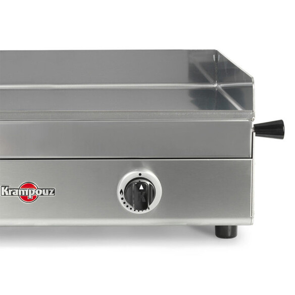 Bac amovible incrustré Plancha gaz inox Design 65 cm Krampouz