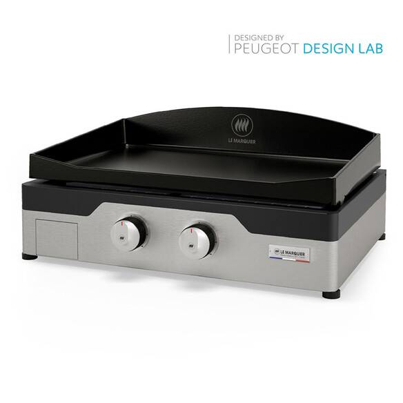 Plancha gaz Vintage Pure 375 Inox 3 brûleurs - Le Marquier - Jardideco