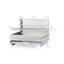 Dimensions Barbecue Vintage Montory Inox 61 x 40 cm