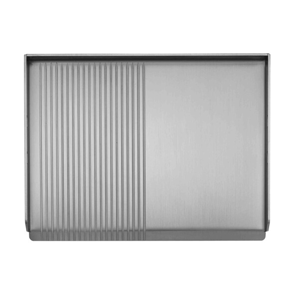 Plancha inox au gaz avec capot - Chef 55