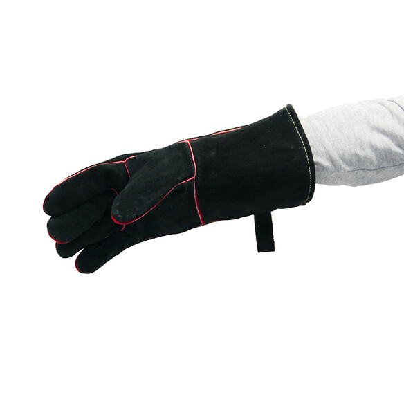 Paire Gants Barbecue Cuir Noir - Nordic Flame