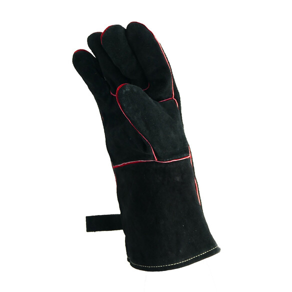 Paire Gants Barbecue Cuir Noir - Nordic Flame