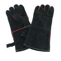 Paire Gants Barbecue Cuir Noir - Nordic Flame