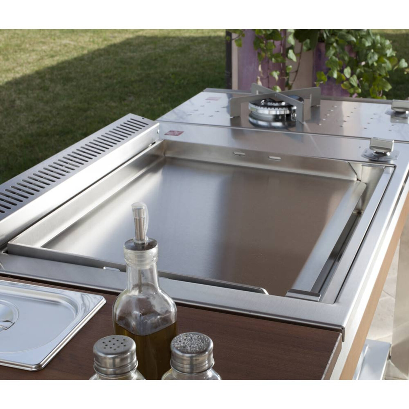 Plancha Gaz Encastrable Plan De Travail Plancha encastrable inox Gaz Oasi 80 Lisse - Planet