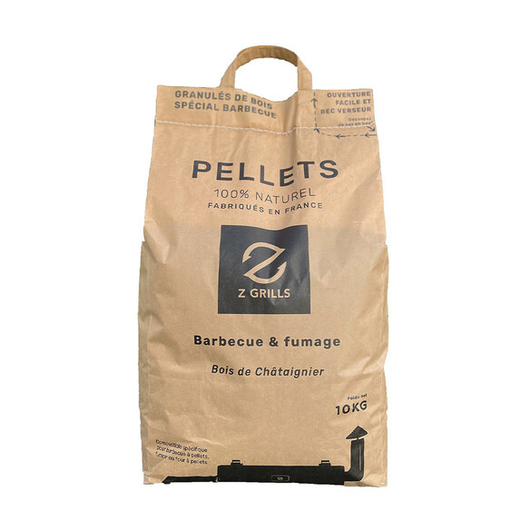 Pellets 10 kg Châtaignier - Z Grills Pellets 10 kg Châtaignier - Z Grills