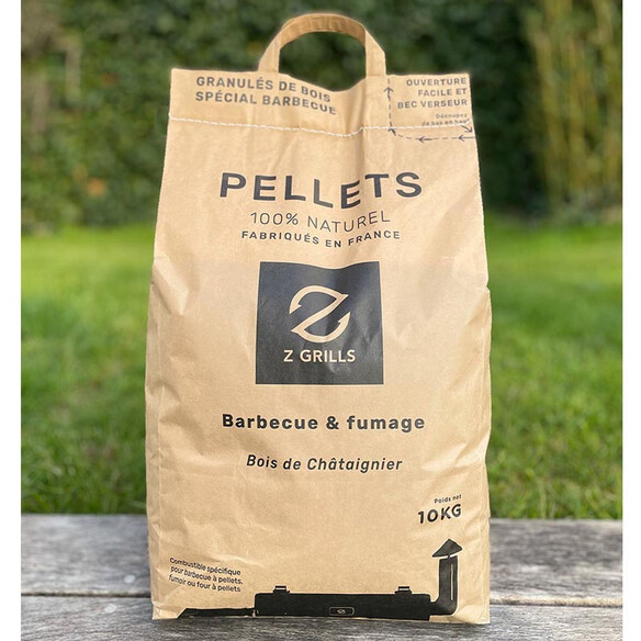 Pellets 10 kg Châtaignier - Z Grills Pellets 10 kg Châtaignier - Z Grills