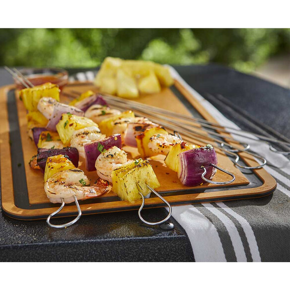 Lot de 8 Pics Double Weber pour Brochette