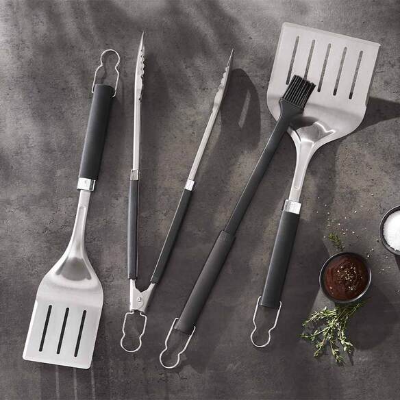 Ensemble de spatules pour barbecue en acier inoxydable XXL - spatule à  griller pour
