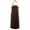 Tablier en cuir avec cire Kansas Couleur Marron - Xapron