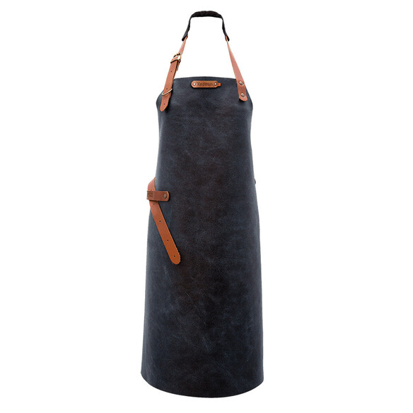 Tablier en cuir avec cire Kansas Couleur Bleu - Xapron