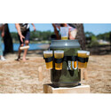 Tireuse à bière équipé de la ceinture porte-verre à la plage