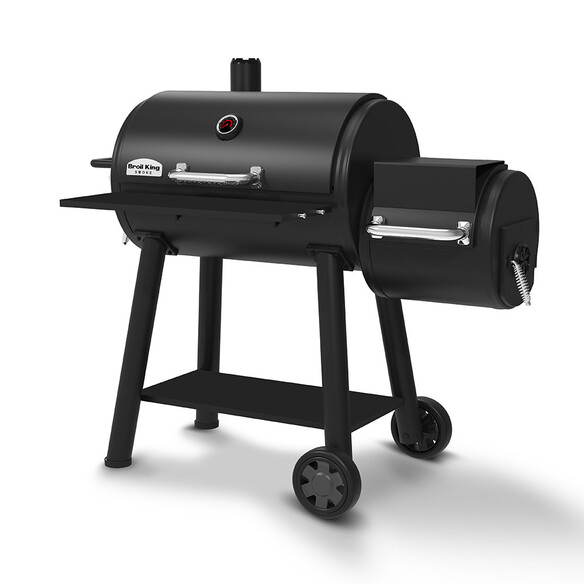 Vue latérale du barbecue Offset 500 Broil King