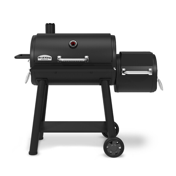 Vue façade Barbecue charbon Smoke Offset 500 Broil King