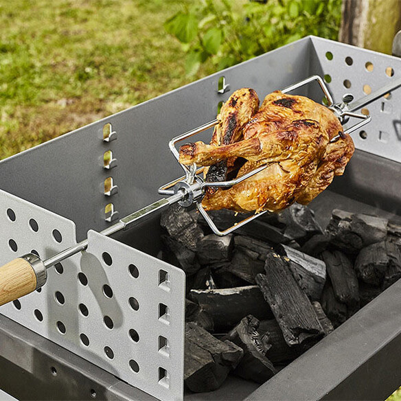 Cuisson poulet rôti dans barbecue Easy Fonte