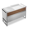 Meuble Oasi 142C inox et bois exotiques FSC Planet