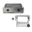 Pack barbecue électrique Mythic XL Krampouz + Chariot Plein Air