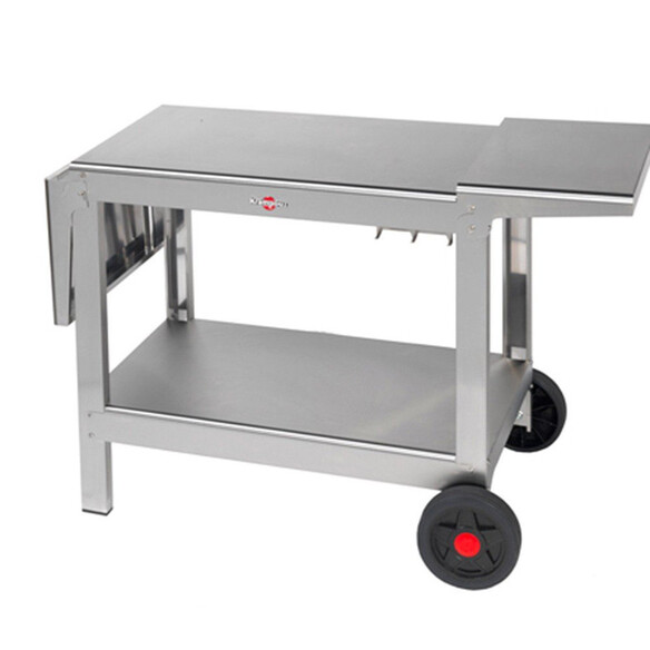 Chariot inox Plein Air Krampouz 1 tablette dépliée Chariot inox Plein Air Krampouz 1 tablette dépliée