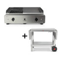 Pack barbecue plancha Duo K + desserte Plein Air Krampouz Pack barbecue plancha Duo K + desserte Plein Air Krampouz