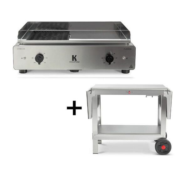 Krampouz Duo K Barbecue/Plancha - électrique- 8 pers - TINY WOOD