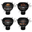 Différentes cuissons possibles sur Barbecue Master-Touch GBS Premium E-5770 Noir