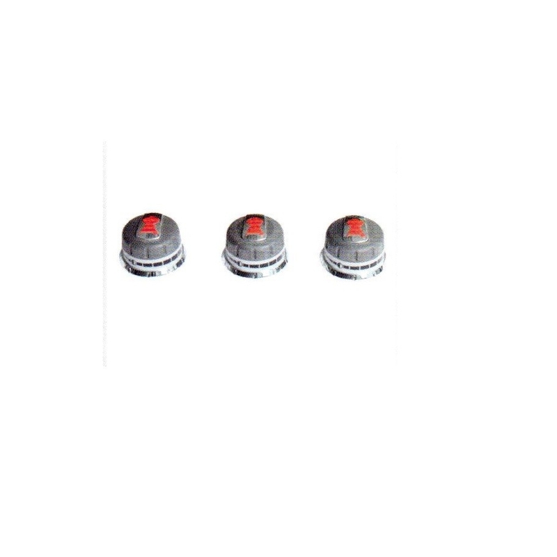 Kit 3 boutons réglage gaz barbecue Genesis (boutons facade) Kit 3 boutons réglage gaz barbecue Genesis (boutons facade)