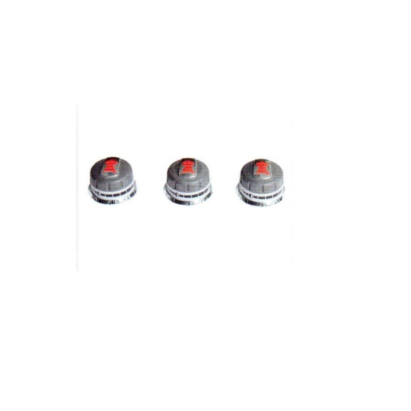 Kit 3 boutons réglage gaz Barbecue Genesis (bruleurs en facade) Kit 3 boutons réglage gaz Barbecue Genesis (bruleurs en facade)
