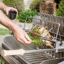 Cuisson verticale au tournebroche barbecue Mendy Inox