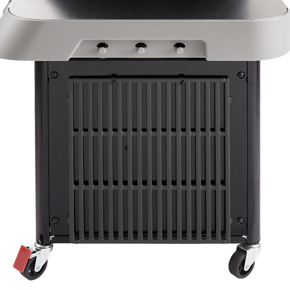 Rangement de la grille sous la tablette droite du Barbecue Genesis SX-325S Weber