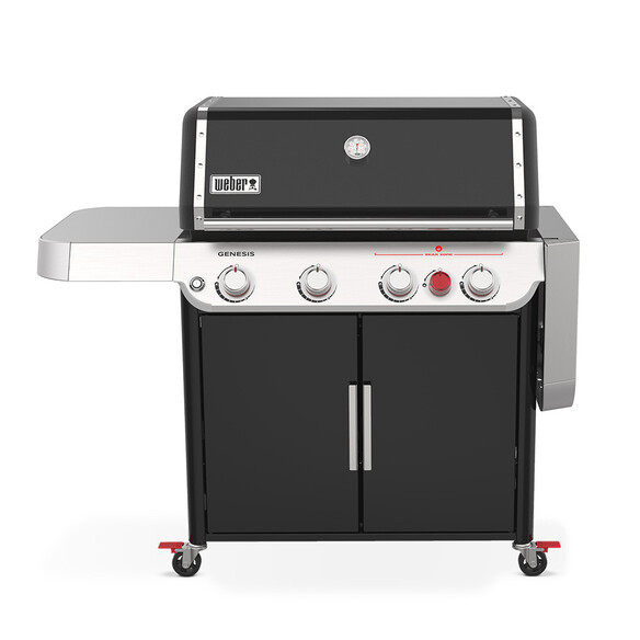 Barbecue Genesis E-425S Weber avec tablette droite rabattue