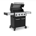 Barbecue Baron 420 + plancha incluse Broil King - vue latérale droite couvercle ouvert