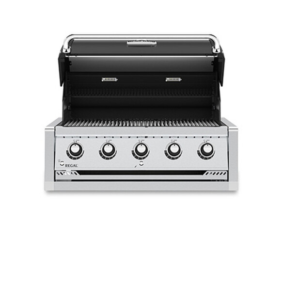 barbecue Regal 520 encastrable noir Broil King ouvert