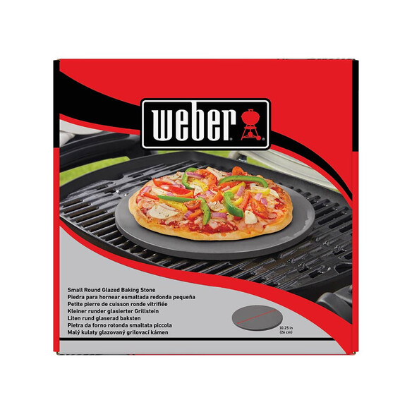 Packaging de la petite pierre à pizza ronde vitrifiée - Weber