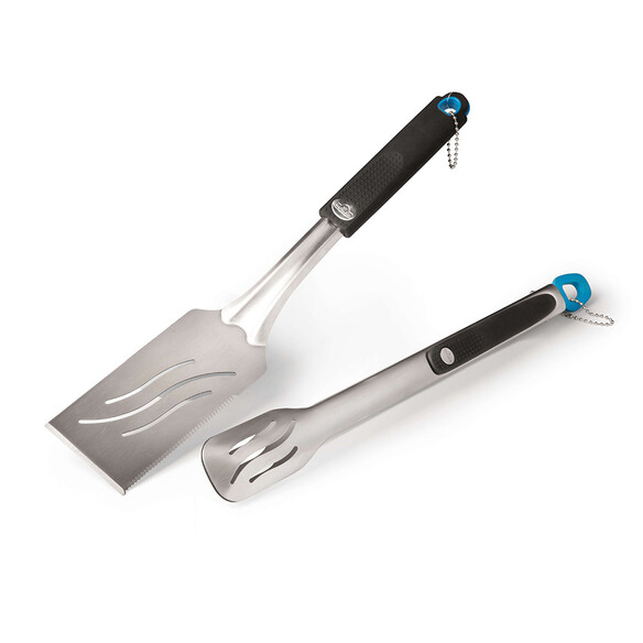 Spatule coupante et pince en inox Napoleon