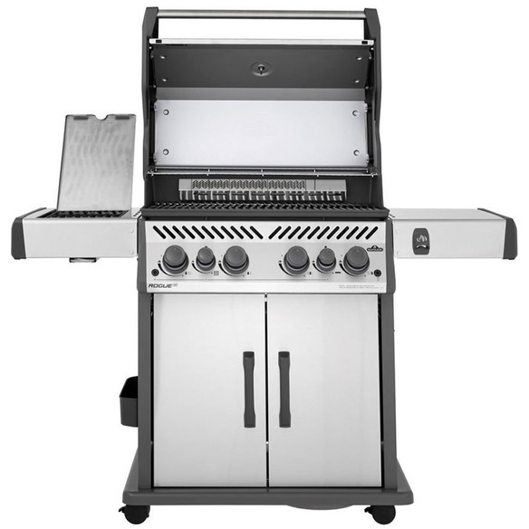 Barbecue gaz Napoléon Rogue SE 525 inox ouvert