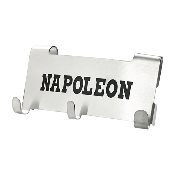 Crochet en inox avec inscription Napoleon et 3 suspensions
