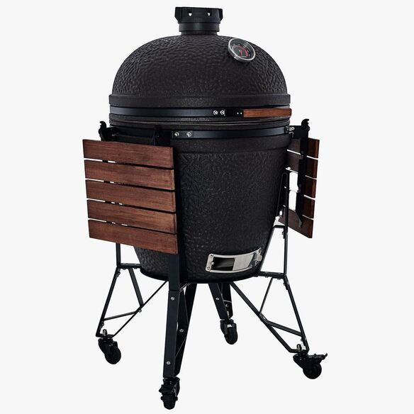 The Bastard Urban XL  barbecue Kamado de face tablettes fermées